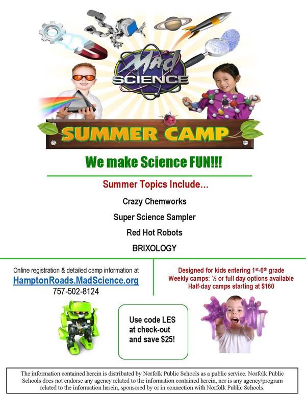 Summer Camps & Activities / Mad Science Summer Camp